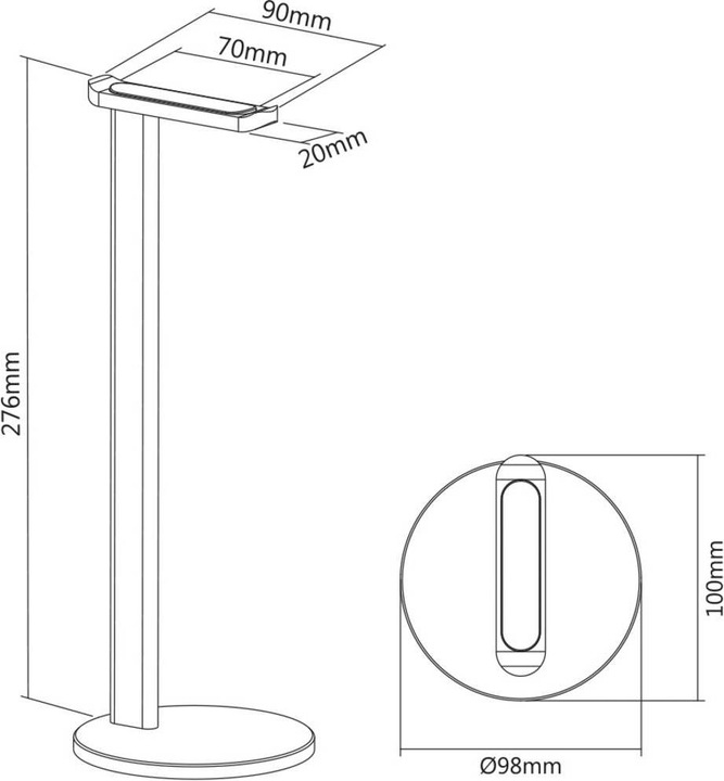 Actual product image myWall headphone stand