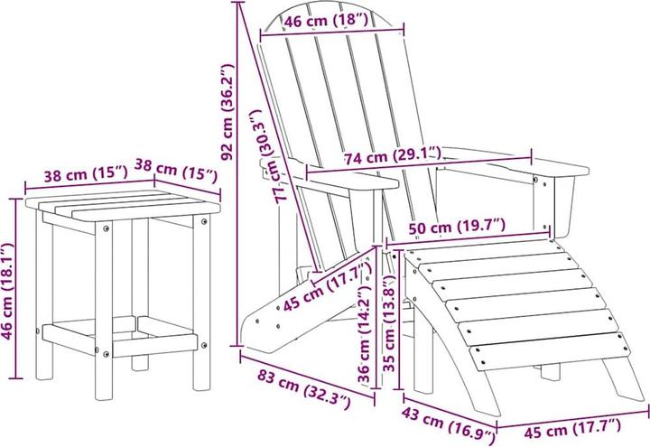 Produktbild VidaXL Garten-Lounge-Set
