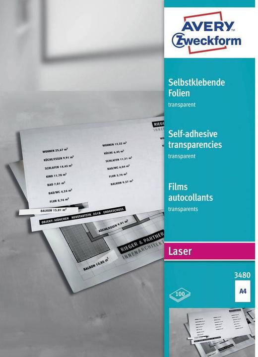 Image du produit Avery Films transparents autocollants