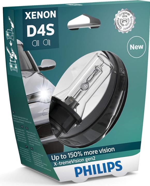 Actual product image Philips 42402XV2S1 Xenon-Scheinwerferlampe X-tremeVision (D4S)