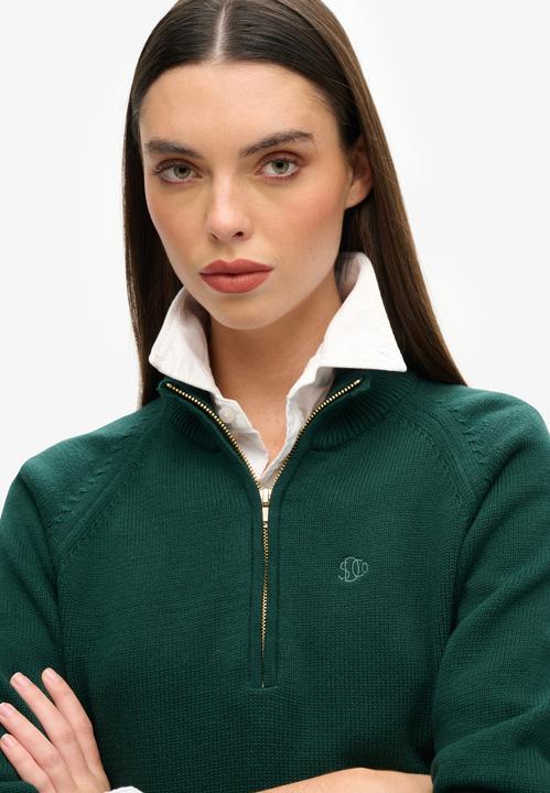 Image du produit Superdry Pull classique à col zippé coton femme (M)