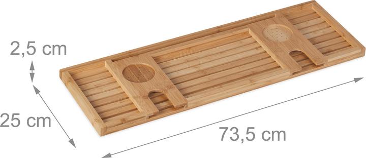 Produktbild Relaxdays Badewannenablage