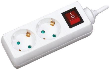 Produktbild RS PRO Steckdosenleiste 2-fach 10m 3G1,5mm² (2 x, CEE 7/3, 10 m)