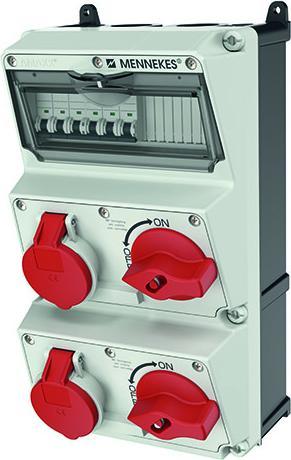 Actual product image Mennekes MEN 930031 Socket outlet combination AMAXX (2 x, CEE 16/5)