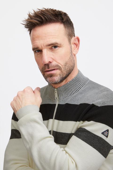 Produktbild FQ1924 FQKyle stripe halfzip rib- knit 21900654 (3XL)