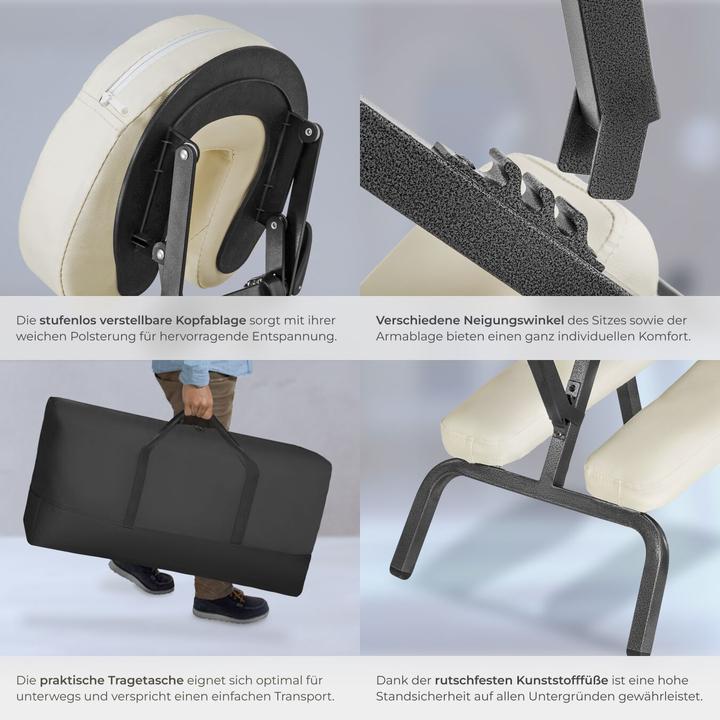 Actual product image tectake Massage chair