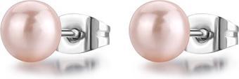 Produktbild Sagapo S'AgapÃµ - Charming steel earrings with a pink pearl Wisdom SWI28