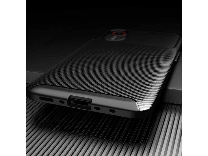 Productafbeelding Screenguard Samsung Galaxy Xcover 5 Hoesje Carbon Design TPU Case (Samsung Galaxy Xcover 5)