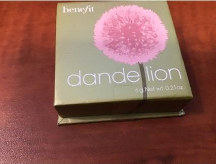 Actual product image BeneFit Cosmetics Dandelion Brightening Blush (Baby pink)