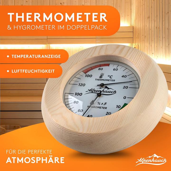 Produktbild Alpenhauch Sauna-Thermometer & Hygrometer