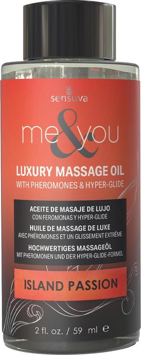 Sensuva me and you massage oil island passion 59ml