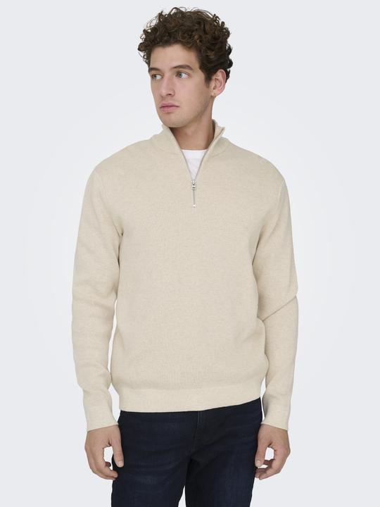 Produktbild Only & Sons Onsting Life Reg Half Zip Knit Noos (L)