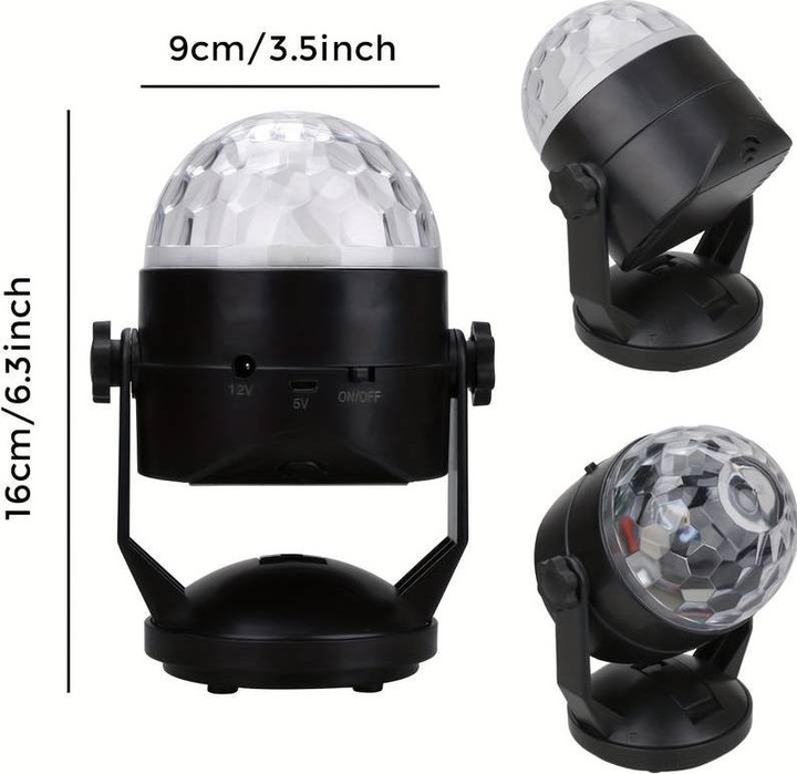 Produktbild ASMI LED Mini Sound Disco Partylicht