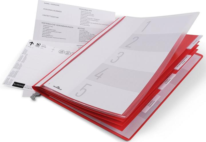 Produktbild Durable Personalhefter mit Hängeschiene A4 5 ST 255503 (A4, 5x)