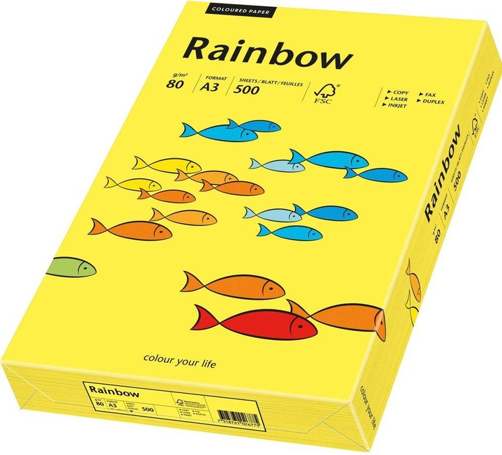 Actual product image Rainbow Copy paper coloured A3 (80 g/m², 500 x, A3)