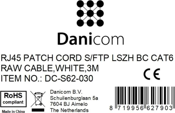 Produktbild Dsit CAT 6 Netzwerkkabel LSOH (CAT6, 3 m)