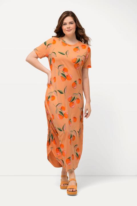 Produktbild Ulla Popken Maxikleid, Pfirsiche, Rundhals, Halbarm (50, 52)