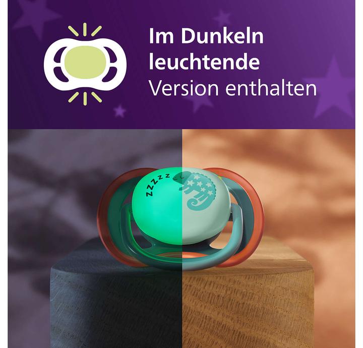 Immagine prodotto Philips Avent Pacifier für Tag und Nacht (4 x, 6 - 18 M.)