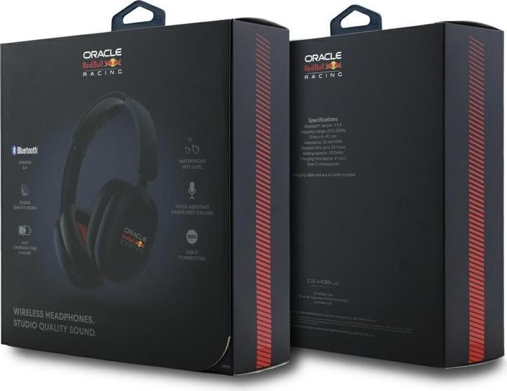 Produktbild Red Bull Bluetooth Over-Ear Headphones Printed Logo Navy Blue (32 h, Kabellos)