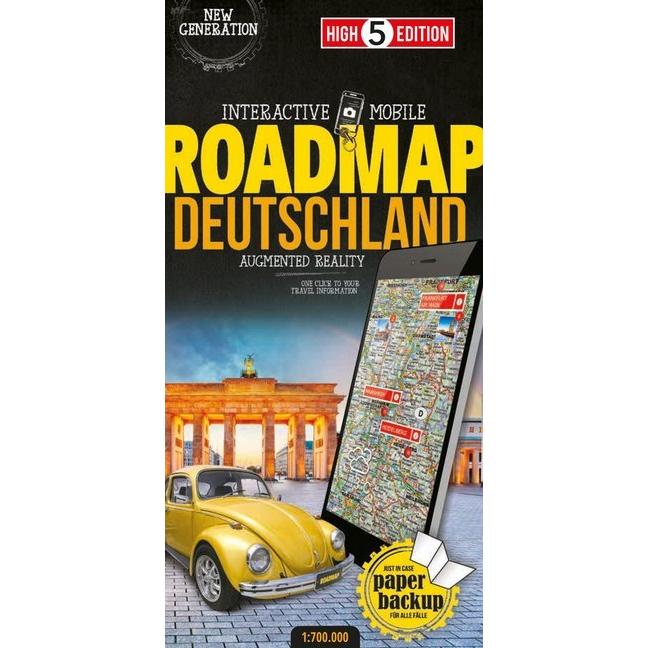 Strassenkarte Deutschland 1:700 000, Landkarte