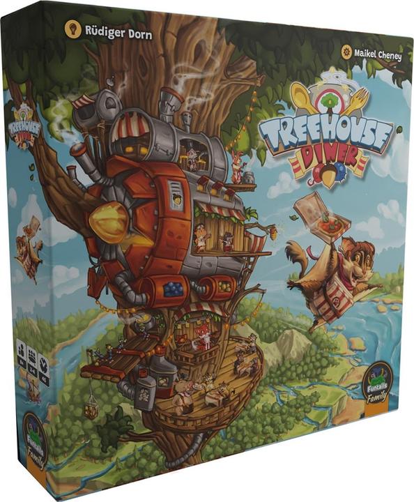 Immagine prodotto Funtails FTTHD01EN - Treehouse Diner, gioco da tavolo, per 2-4 giocatori, da 8 anni (edizione DE) (Tedesco, 2 - 4 Giocatori)