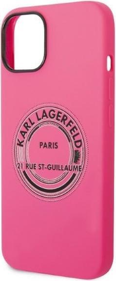 Produktbild Karl Lagerfeld KLHCP14SSRSGRCF iPhone 14 6.1 "hardcase pink / pink Silicone RSG (Apple iPhone 14)