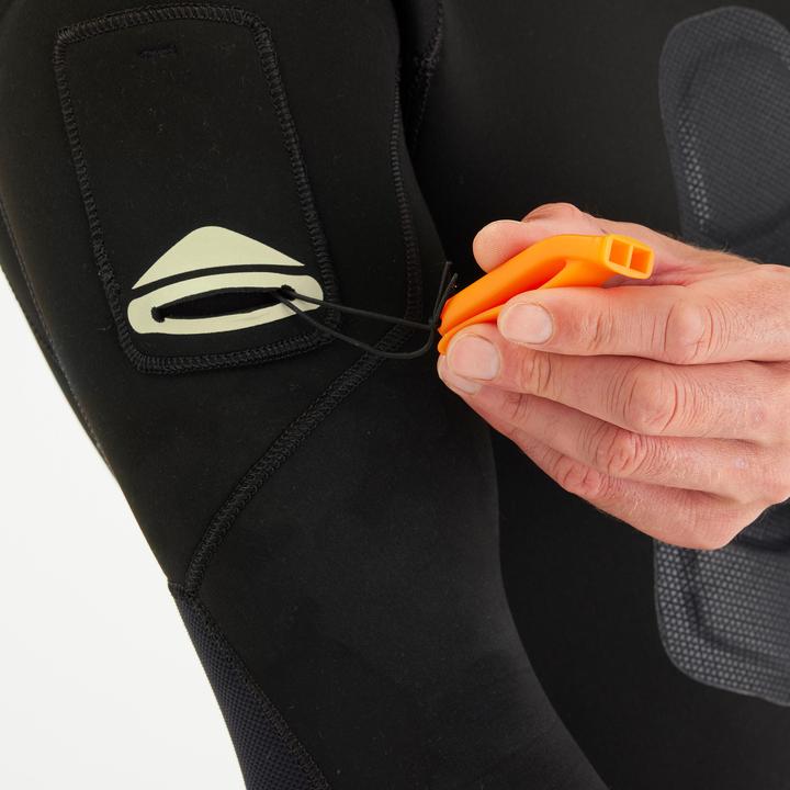 Actual product image Subea Neoprenjacke Tauchen Herren Glattneopren SPF 900 7 mm schwarz (M)