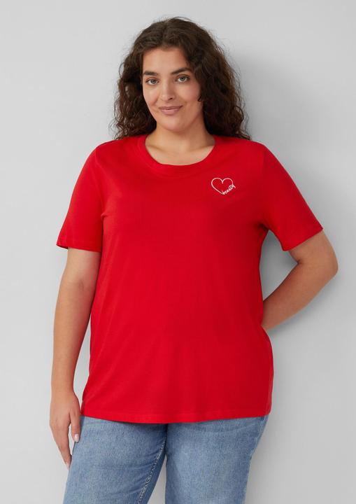 Produktbild S.Oliver T-Shirt Jersey-Shirt aus Baumwolle mit Stickerei (50)