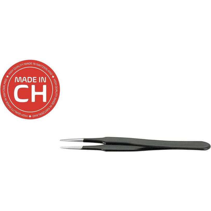 RND, Pinzette, ESD-sichere Pinzetten, Edelstahl, Flach / Rund, 120mm