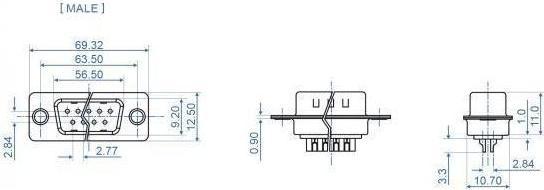 Immagine prodotto Delock Connettore D-Sub 37 pin in metallo, versione a saldare, 4 pezzi
