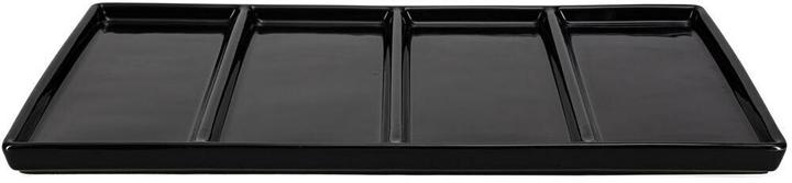 Nouvel Fondue-Teller Rettangolo, Schwarz, 39 x 23 x 2.5