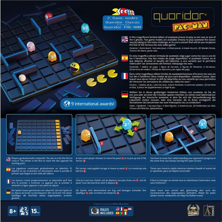 Produktbild Gigamic Quoridor Pac-Man (Deutsch, Französisch, Italienisch, 2 - 5 Spieler)