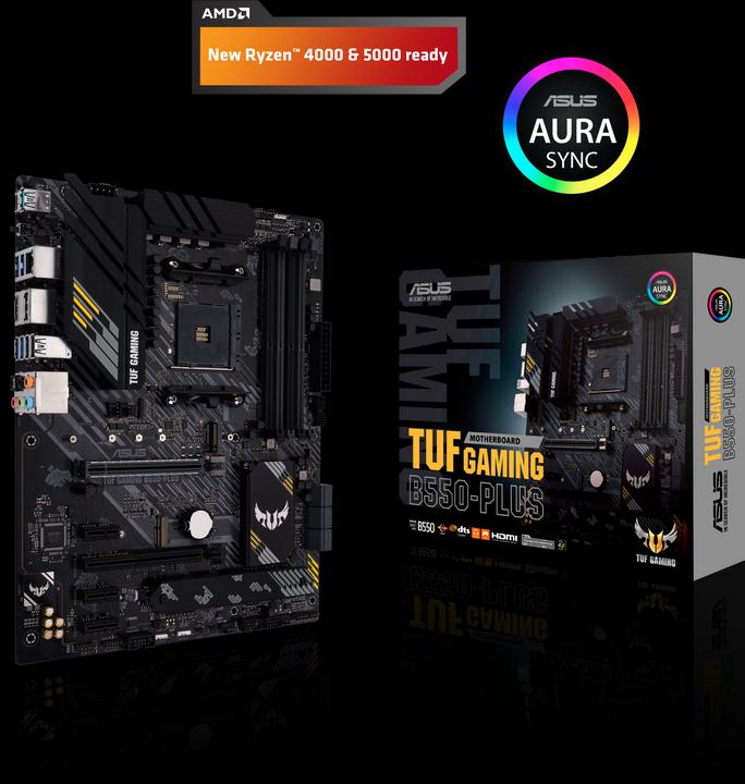 ASUS TUF GAMING B550-PLUS (AM4, AMD B550, ATX)