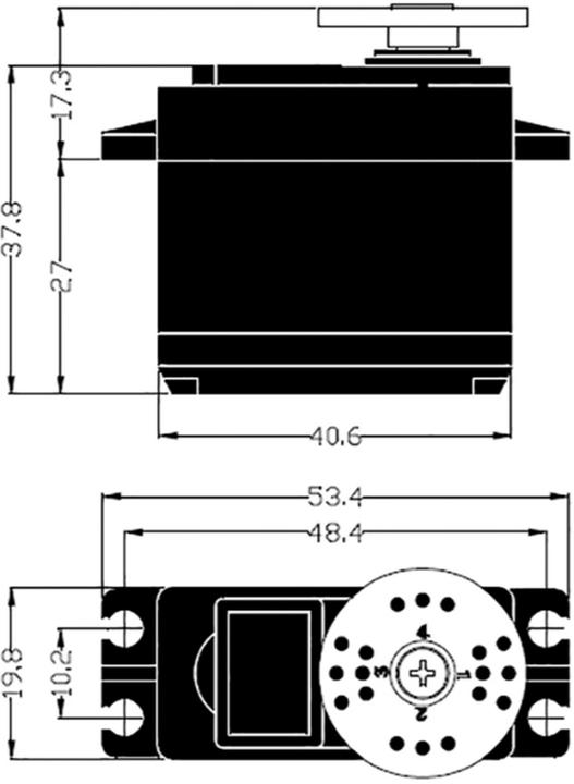 Produktbild Hitec Standard-Servo HS-645MG Analog