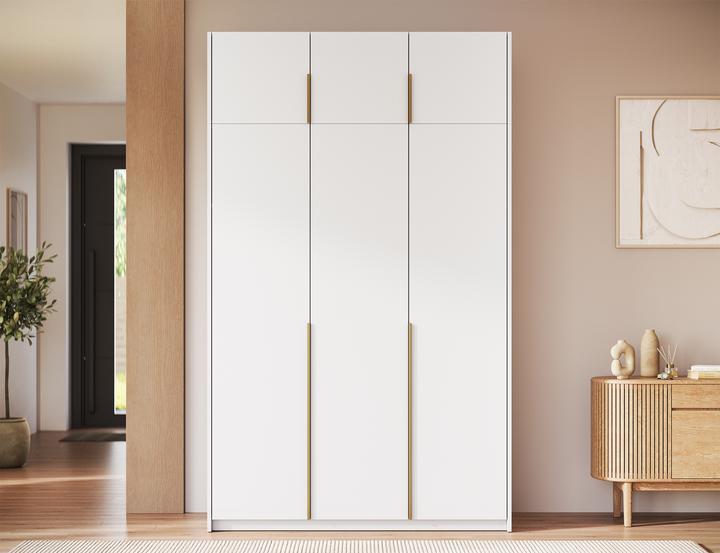 Produktbild ADRK Furniture Bregma III Drehtürenschrank mit Aufsatz (148 x 58 x 250 cm)