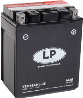 Immagine prodotto Landport Batteria per moto AGM YTX14AHL-BS 12V 12Ah (12 V, 12 Ah, 200 A)