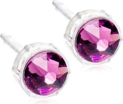 Produktbild Blomdahl Nickelfreier medizinischer Kunststoff 6mm Kristall-Ohrstecker (Nickelfreie medizinische Kunststoff)
