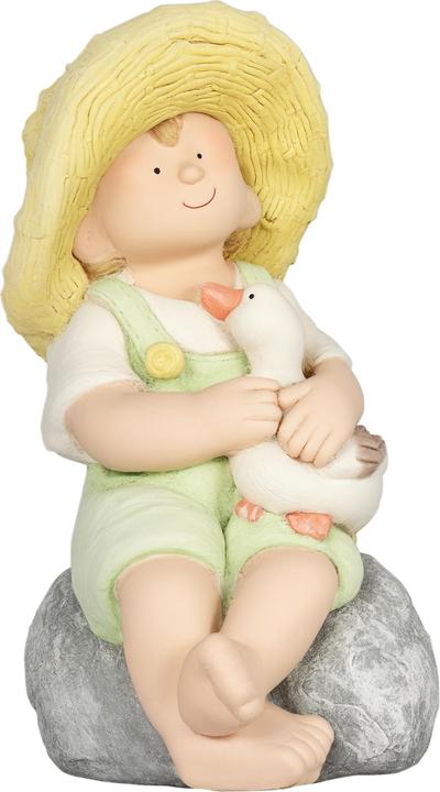 Produktbild Outsunny Gartenstatue mit Strohhut