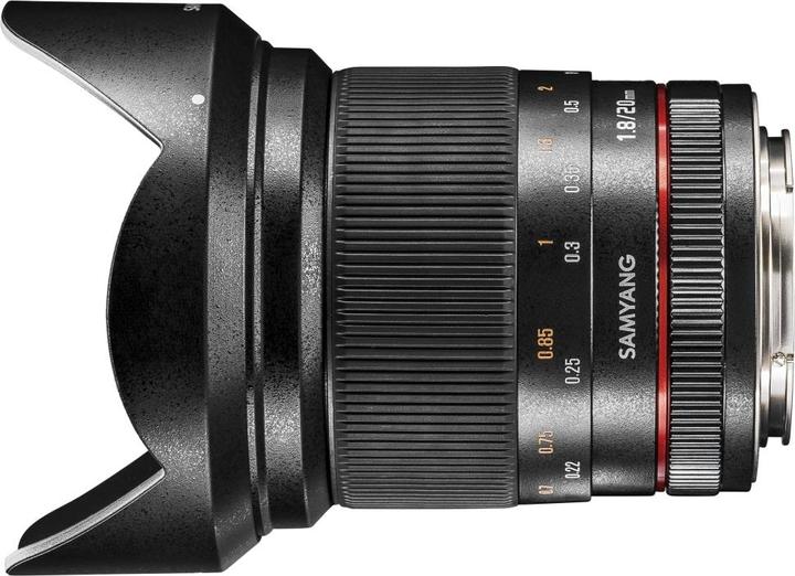 Immagine prodotto Samyang 20mm f/1.8 ED AS UMC Canon EF (Canon EF, Full-frame)