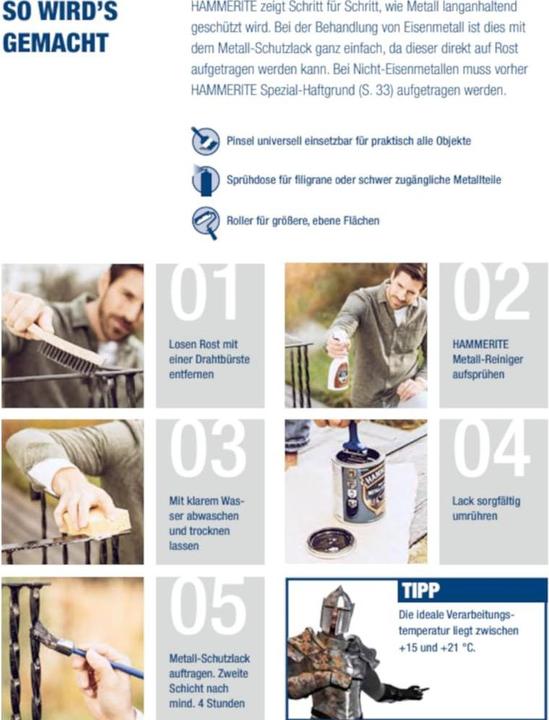 Produktbild Hammerite Metall-Schutzlack (750 ml, Anthrazit-grau)