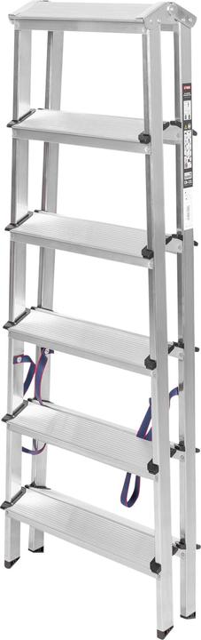 Actual product image Stier Steps Stepladder 2x6 steps accessible on both sides FI-6 (Stepladder)