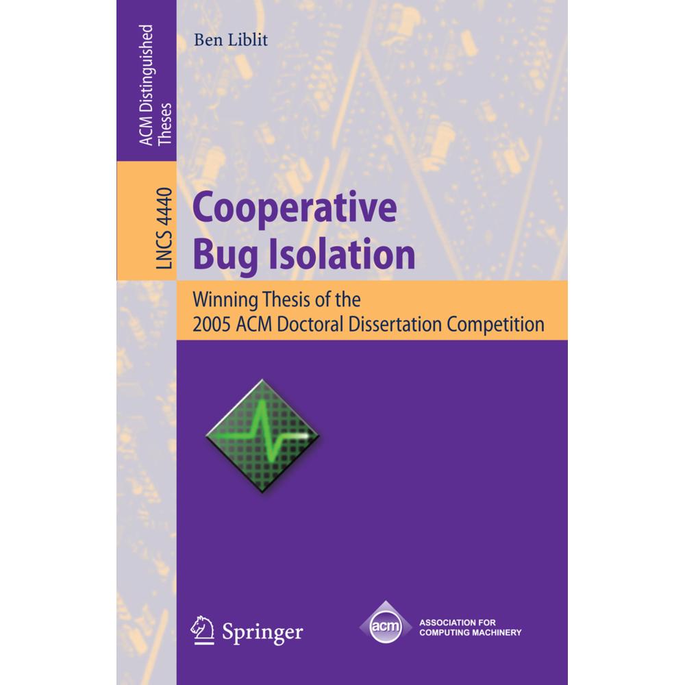 Cooperative Bug Isolation, Fachbücher von Ben Liblit