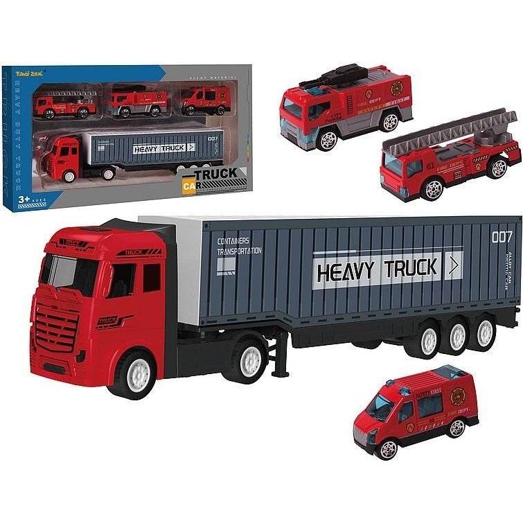 Adar LKW mit Container und Autos