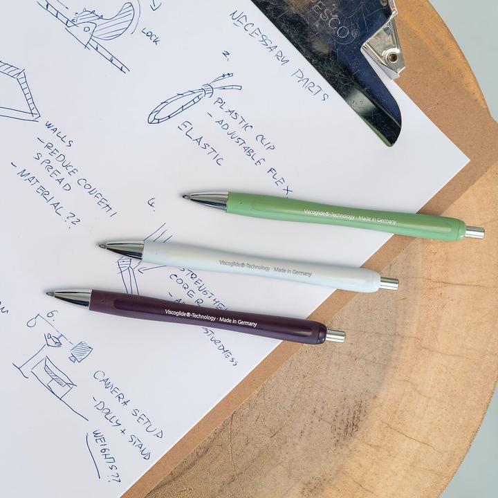 Produktbild Schneider 3 + 1 GRATIS: Kugelschreiber Slider Rave XB farbsortiert, Schreibfarbe: blau, 3 St. + GRAT (Black, Green, Plum, Silver, 4x)