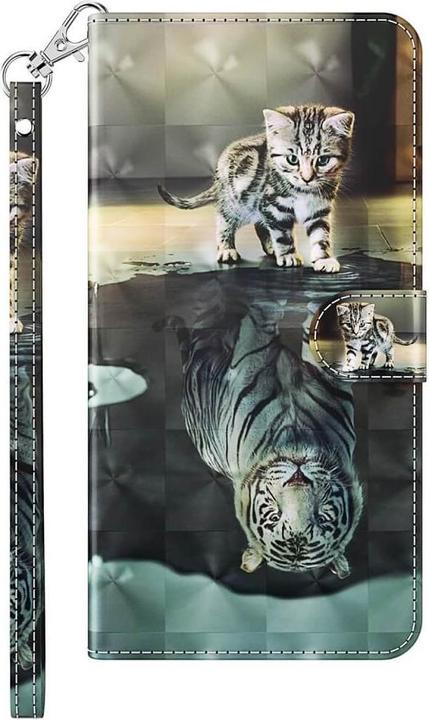 Actual product image Cover-Discount Xiaomi Poco C65 / Redmi 13C - Case glitter effect cat (Xiaomi Redmi 13C, Xiaomi Poco C65)