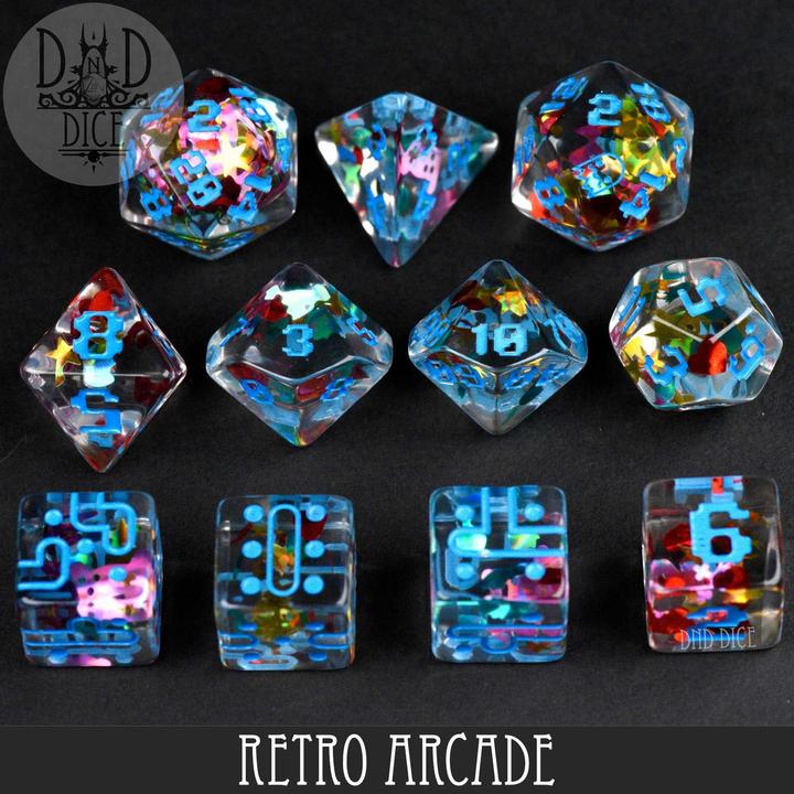 DnD Dice Retro Arcade 11 Dice Set