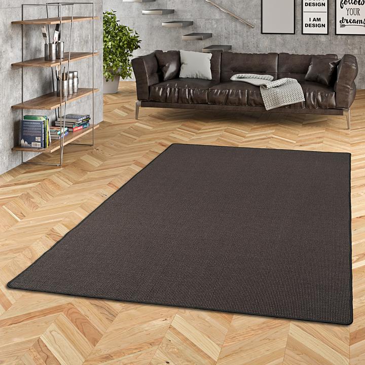 Image du produit Snapstyle Tapis en sisal naturel Classique - 9 coloris en 17 tailles (160 x 160 cm)