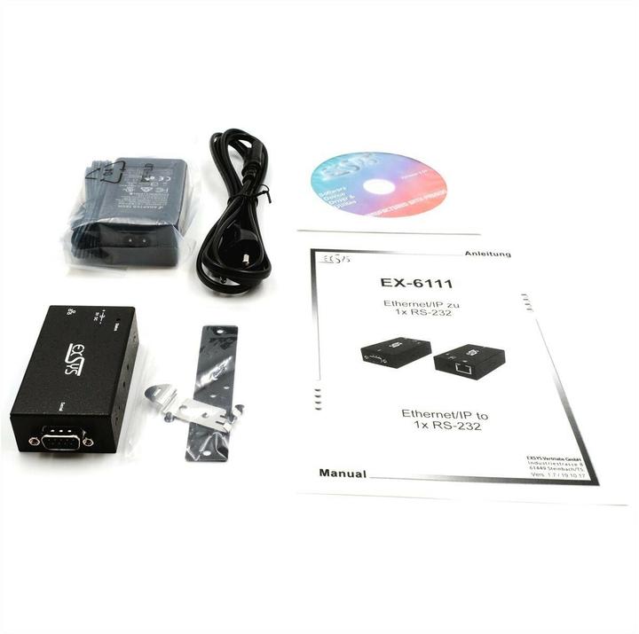 Produktbild Exsys Serial Device Server 1x RS232 PoE