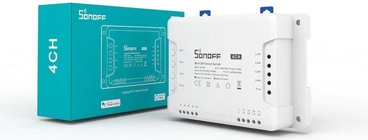 Produktbild Sonoff 4CHR3 - 4-gang Wi-Fi Smart Switch