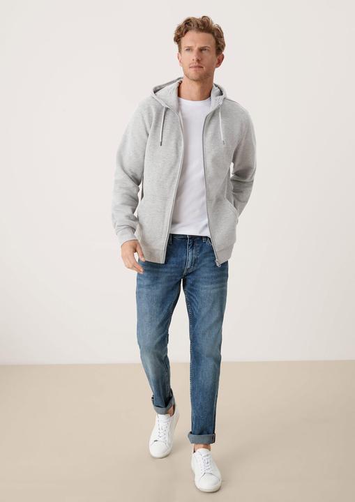 Produktbild S.Oliver Herren Sweatjacke langarm mit Kapuze Tasche Reissverschluss | 1 Stück (XL)